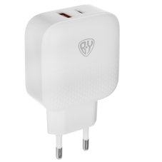 Сетевое зарядное устройство Модерн, Быстрая зарядка QC3.0+TYPE-C PD, 3А, 12В, белый BY